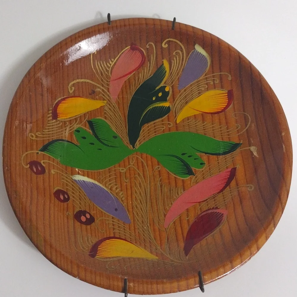 Hand Painted Wooden Bowl